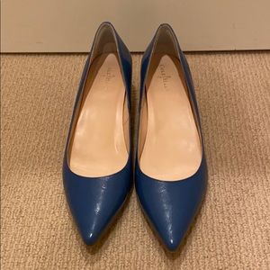 Cole Haan blue kitten heels NEW